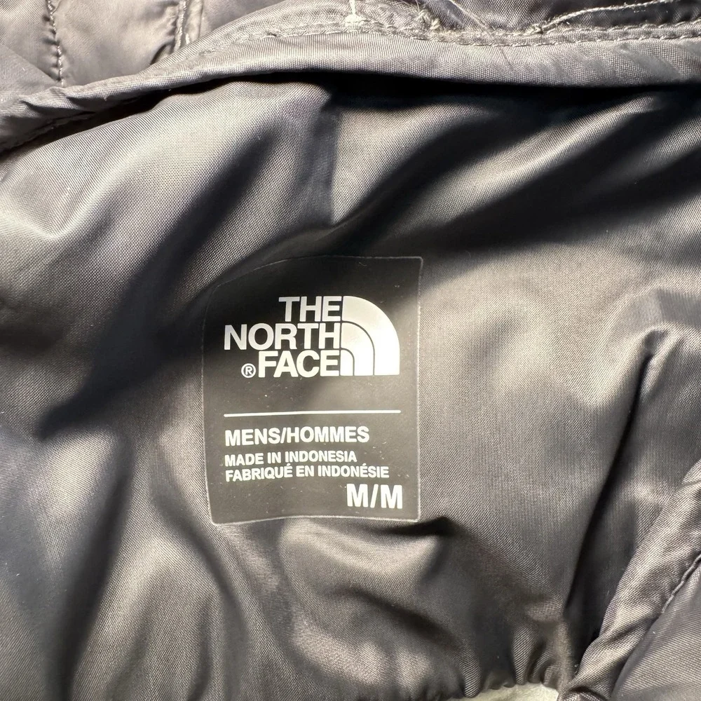 The North Face Kilowatt Gray‎ Thermoball Hooded Vest Men's Sz M EUC